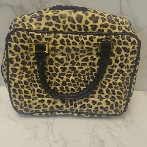 Cheetah print travel case